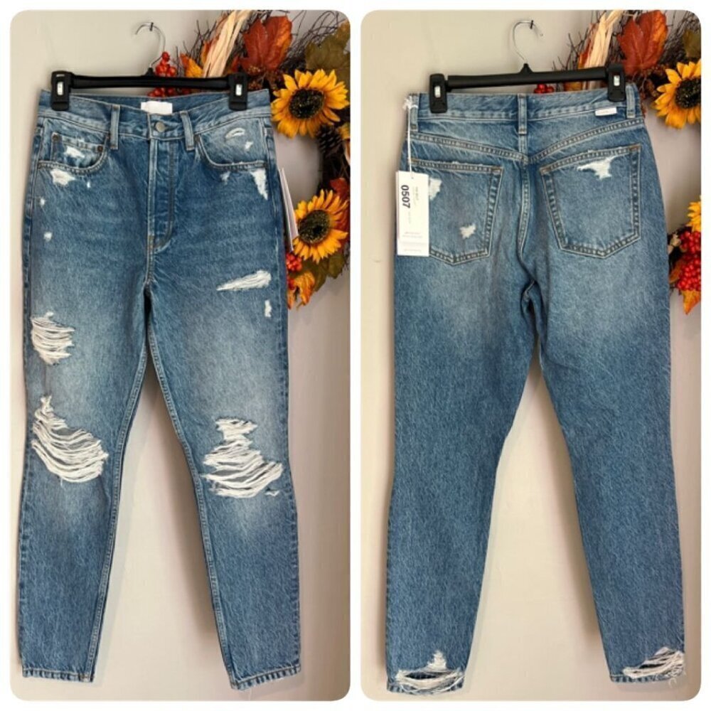 Boyish The BILLY High Waisted Rigid Skinny Jean Sz 26 in ANGEL HEART